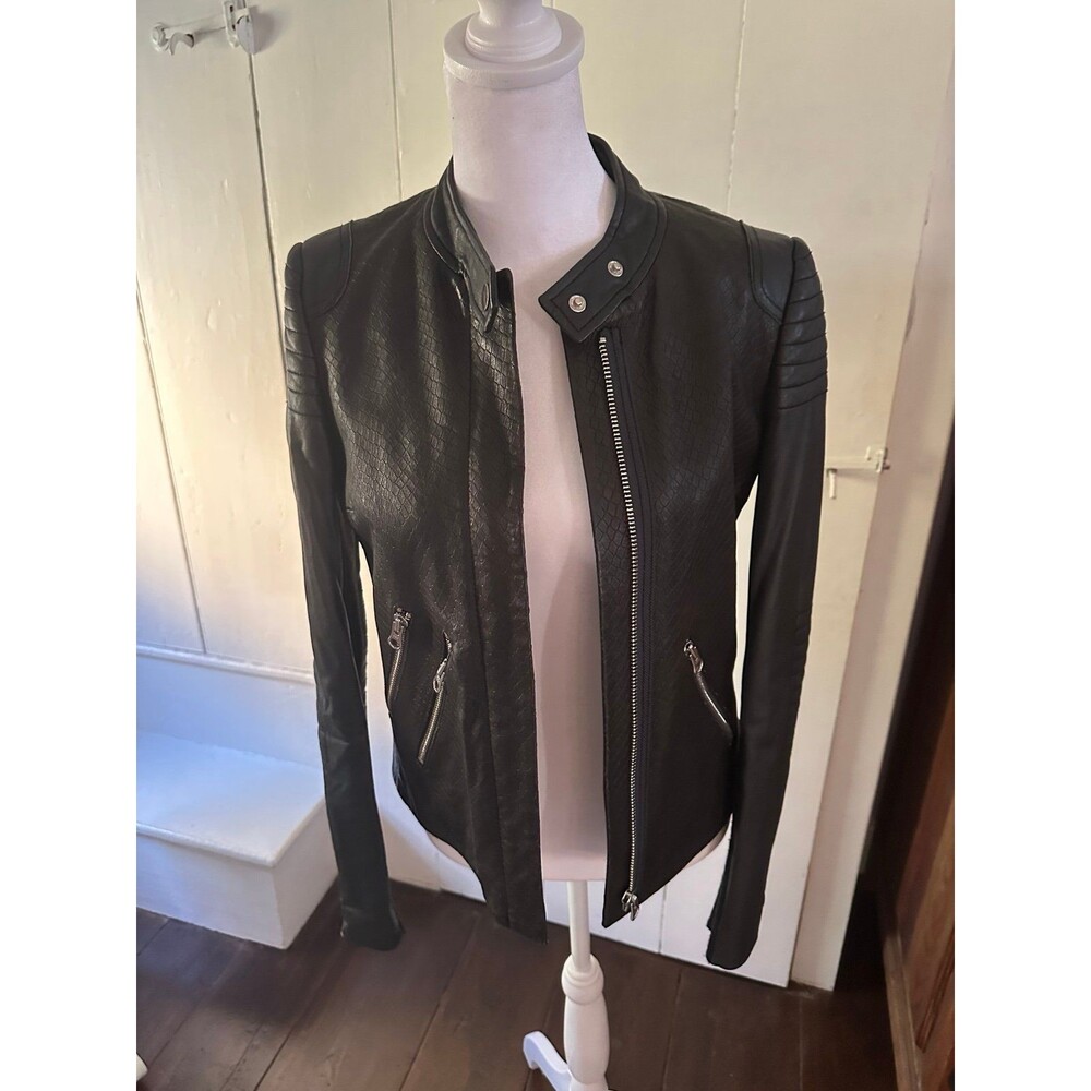 Rebecca Taylor black leather jacket